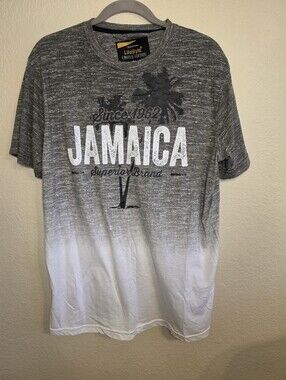 Jamaica Gradient Tee - Gray to White